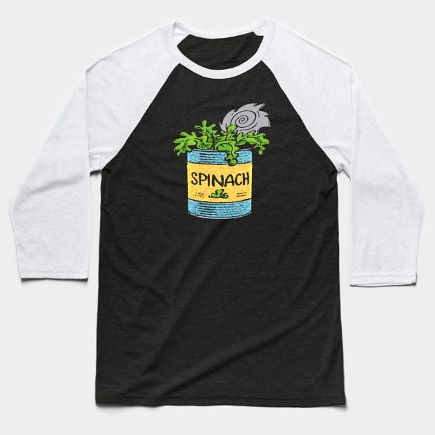 Spinach Can of Power Baseball T-Shirt by Alema Art